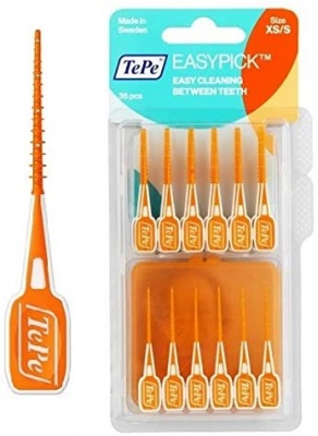 TePe Easypick Orange Dental Picks Size XS/S Pk36