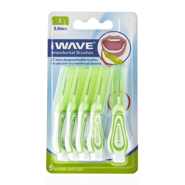 iWave Interdental Brush Green, Pack 5