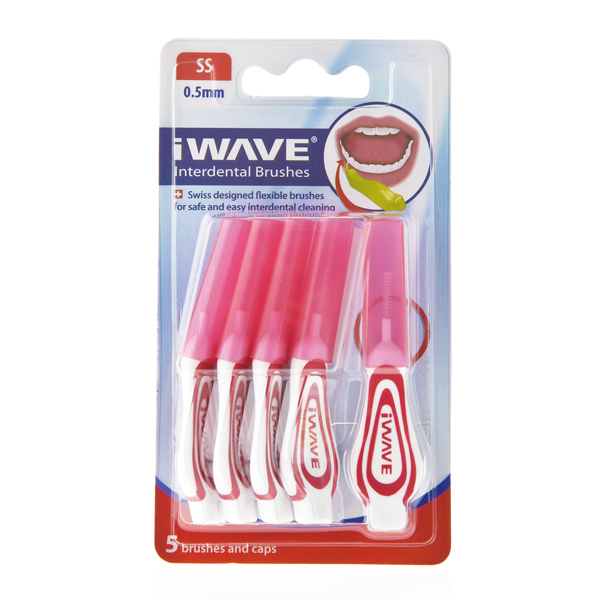 iWave Interdental Brush Red, Pack 5