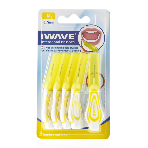 iWave Interdental Brush Yellow, Pack 5