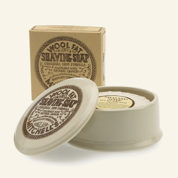 Mitchells Shaving Soap and Dish 125g