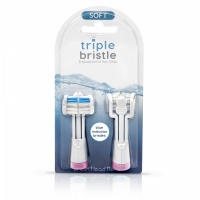Triple Bristle - Brush Heads Pink (Pk 2)