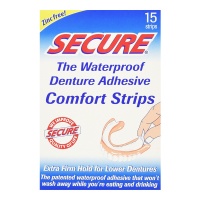 Secure Denture Adhesive Strips, Pack of 15