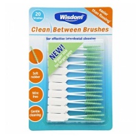 Wisdom Clean Between Brushsticks Medium (Green), Pack of 20